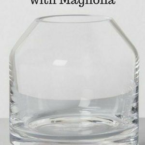 Hearth & Hand Accents - New Hearth & Hand with Magnolia 1 Clear Glass Vase Hearth & Hand Accents - New Hearth & Hand with Magnolia 1 Clear Glass Vase